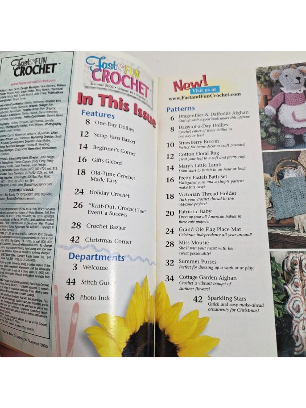 Fast & Fun Crochet 2000- 2002 Magazine Lot Seasonal Patterns Holiday Projects - Picture 8 of 13